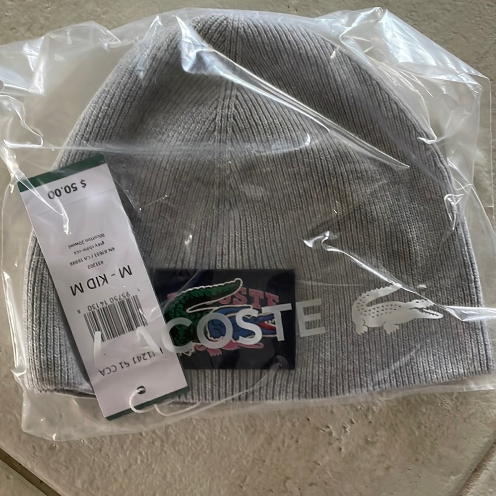 Lacoste kids beanie